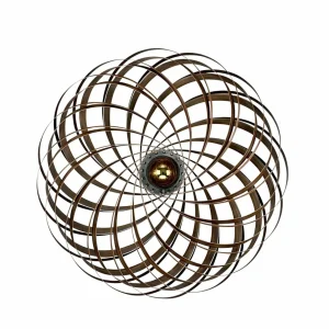 Gofurnit Veneria applique, noisetier, Ø 70 cm^ Luminaires Durables