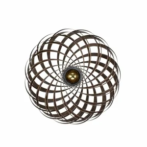 Gofurnit Veneria applique, noisetier, Ø 60 cm^ Luminaires Durables