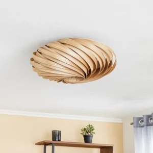 Gofurnit Veneria plafonnier, frêne, Ø 50 cm^ Luminaires Durables