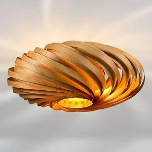 Gofurnit Veneria plafonnier, merisier, Ø 50 cm^ Luminaires Durables