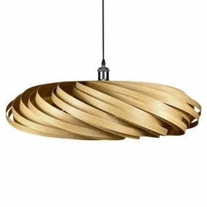 Gofurnit Veneria suspension, chêne, Ø 70 cm^ Luminaires Durables