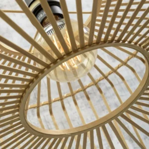 Good & Mojo Bromo Plafonnier en bambou, Ø 60cm^ Luminaires Durables