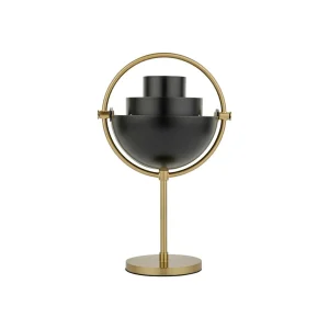 GUBI Lampe à poser rechargeable Multi-Lite hauteur 30 cm laiton/noir^ Lampes Décoratives