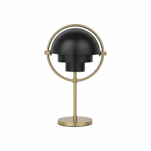 GUBI Lampe à poser rechargeable Multi-Lite hauteur 30 cm laiton/noir^ Lampes Décoratives