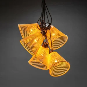 Konstsmide Guirlande Biergarten kit base avec abat-jour jaune^ Lumière De Noël