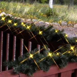 STAR TRADING Guirlande d'extérieur LED sapin Ottawa blanc^ Lumière De Noël