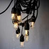 Eko-Light Guirlande Girlanda IP44 noire 15 m sans ampoules^ Lampes Décoratives
