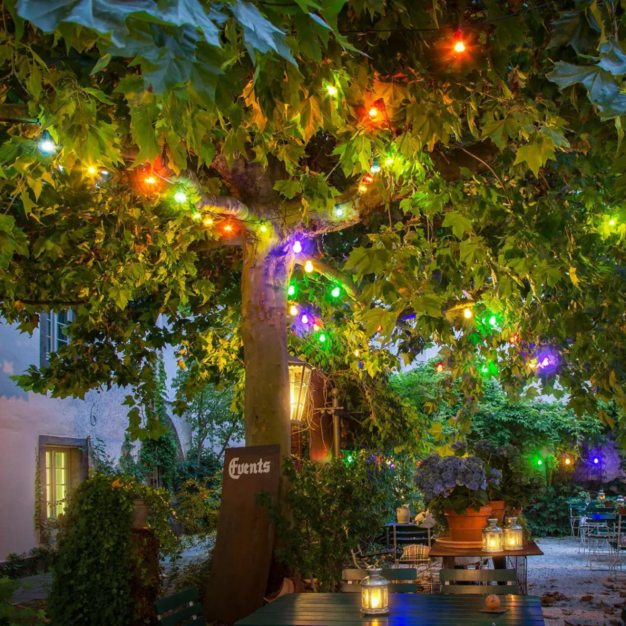 Konstsmide Christmas Guirlande LED Biergarten set de base, multicolore^ Lampes Décoratives