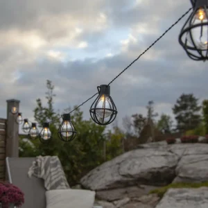 STAR TRADING Guirlande LED Cage, noire/transparente^ Lampes Décoratives