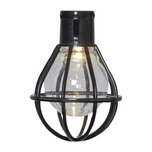 STAR TRADING Guirlande LED Cage, noire/transparente^ Lampes Décoratives