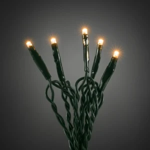 Konstsmide Christmas Guirlande LED Micro 100 lampes vert foncé/ambré^ Lampes Décoratives