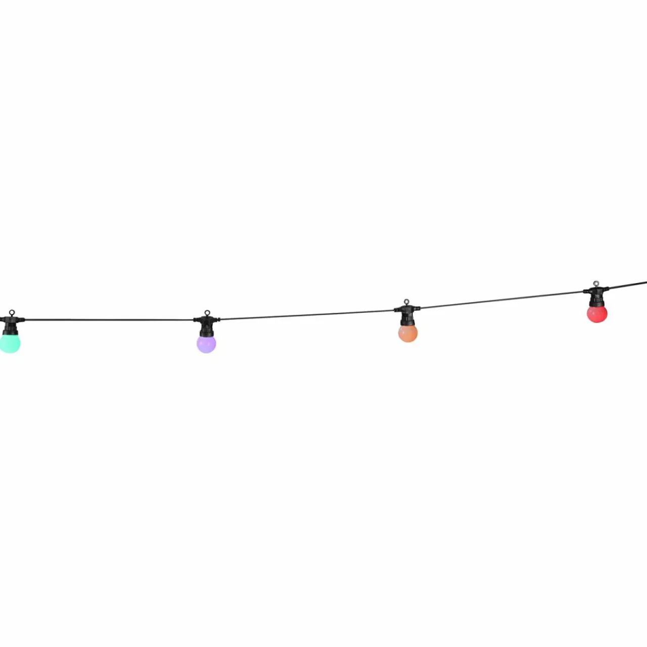 Globo Guirlande LED Nirvana, 20 lampes colorées, IP44^ Lampes Décoratives