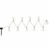 Globo Guirlande LED solaire 33708-10 argent métallisé^ Lampes Décoratives