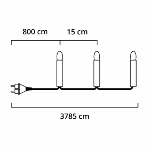 Konstsmide Christmas Guirlande lumineuse d'ext LED Elias 200 lampes^ Lumière De Noël