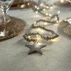 STAR TRADING Guirlande lumineuse LED Beady, greige, perles en bois, 150 cm, pile^ Lumière De Noël
