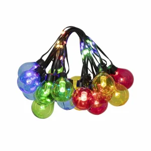 STAR TRADING Guirlande lumineuse LED Bolla, multicolore, plastique longueur 5,3 m 20-flg.^ Lampes Décoratives