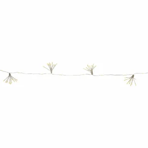 STAR TRADING Guirlande lumineuse LED Dew Drop Flower, argent, 140 cm, pile^ Lumière De Noël