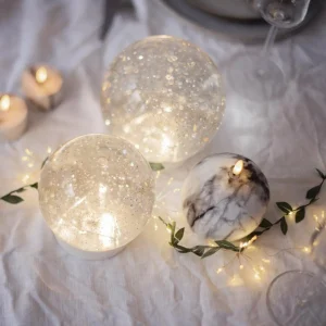 STAR TRADING Guirlande lumineuse LED Dew Drop Flower, argent, 140 cm, pile^ Lumière De Noël
