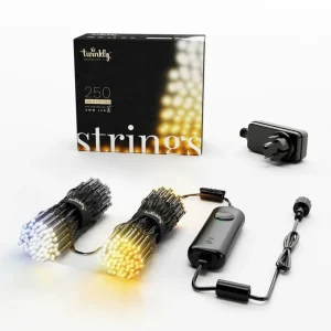 twinkly Guirlande lumineuse LED CCT, 250-fl. 20 m noir^ Lumière De Noël
