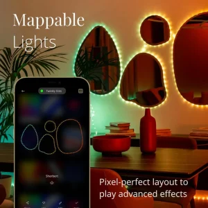 twinkly Guirlande lumineuse LED Dots RVB, noir, IP44, 10m^ Lumière De Noël