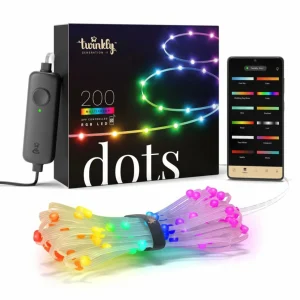 twinkly Guirlande lumineuse LED Dots RVB, transparent, IP44, 10m^ Lumière De Noël