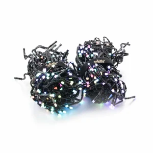 twinkly Guirlande lumineuse LED , RVB, noir, 400 flammes, 6m^ Lumière De Noël