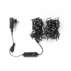 twinkly Guirlande lumineuse LED , RVB, noir, 400 flammes, 6m^ Lumière De Noël
