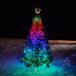 twinkly Guirlande lumineuse LED , RVB, noir, 400 flammes, 6m^ Lumière De Noël
