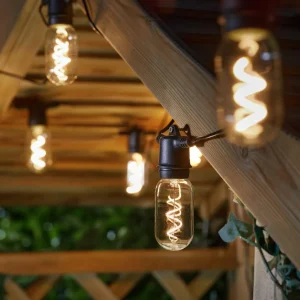 SMART GARDEN Guirlande lumineuse LED Vintage 365, à 8 lampes, verre^ Lampes Décoratives