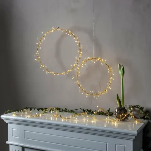 STAR TRADING Guirlande lumineuse LED Winny, or, plastique, 200 cm, pile^ Lumière De Noël