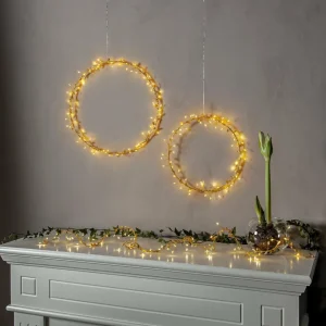 STAR TRADING Guirlande lumineuse LED Winny, or, plastique, 200 cm, pile^ Lumière De Noël