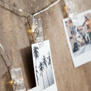 STAR TRADING Guirlande photo LED Clippy à piles avec minuteur^ Lampes Décoratives