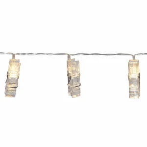 STAR TRADING Guirlande photo LED Clippy à piles avec minuteur^ Lampes Décoratives