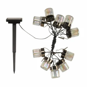SMART GARDEN Guirlande solaire LED Firefly Opal à 10 lampes^ Lampes Décoratives