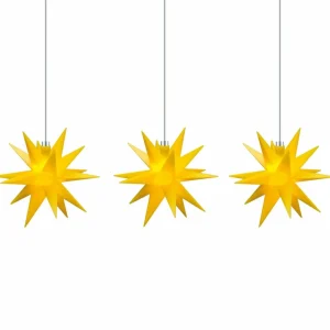 STERNTALER Guirlande Étoile 18 branches, 3 lampes, jaune^ Lampes Décoratives