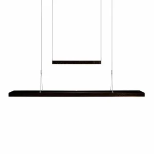 HerzBlut Amalia suspension LED, chêne charbon^ Luminaires Durables