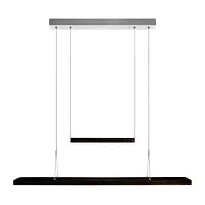 HerzBlut Amalia suspension LED, chêne charbon^ Luminaires Durables