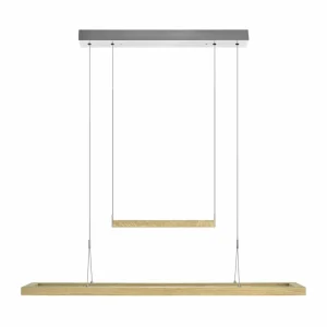 HerzBlut Amalia suspension LED, chêne naturel^ Luminaires Durables