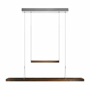 HerzBlut Amalia suspension LED, noyer huilé^ Luminaires Durables