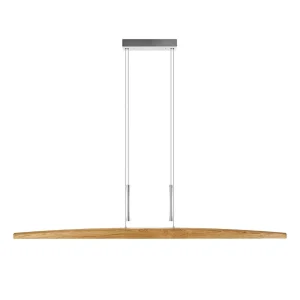 HerzBlut Arco LED Suspension chêne cendré huilé 170cm^ Luminaires Durables