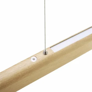 HerzBlut Arco LED Suspension chêne cendré Natur 130cm^ Luminaires Durables