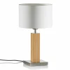 HerzBlut Dana lampe à poser avec pied bois chêne^ Luminaires Durables