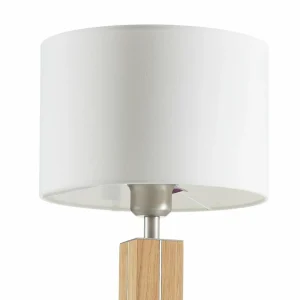 HerzBlut Dana lampe à poser avec pied bois chêne^ Luminaires Durables