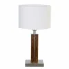HerzBlut Dana lampe à poser avec pied bois noyer^ Luminaires Durables