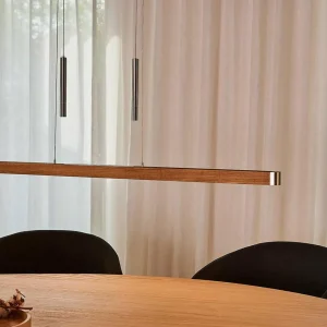 HerzBlut Novelie suspension LED, chêne huilé^ Luminaires Durables