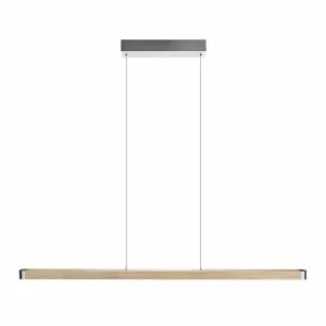 HerzBlut Novelie suspension LED, chêne naturel^ Luminaires Durables