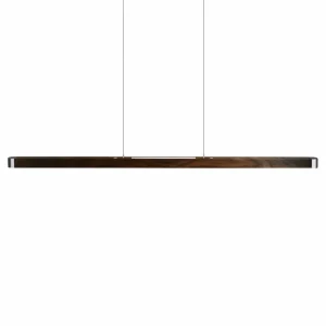 HerzBlut Novelie suspension LED, noyer huilé^ Luminaires Durables