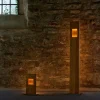 HerzBlut Pan lampadaire LED chêne huilé, dimmable^ Luminaires Durables