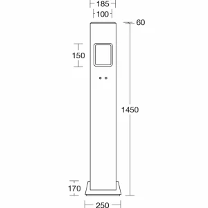 HerzBlut Pan lampadaire LED chêne huilé, dimmable^ Luminaires Durables