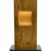 HerzBlut Pan lampe à poser LED, chêne huilé, dim^ Luminaires Durables